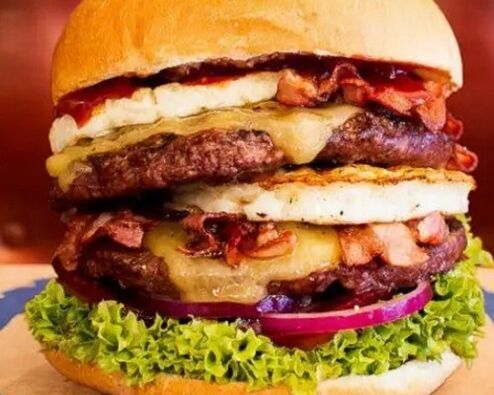 hamburger isip junk food para sa potency
